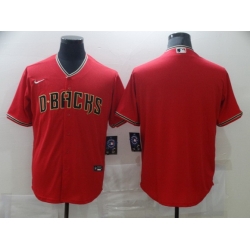 Men Nike Arizona Diamondbacks Red  Blank Coolbase Jersey