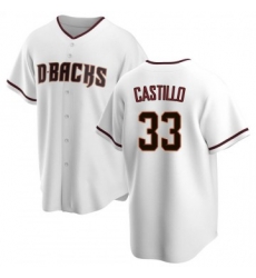 Mens Arizona Diamondbacks Neyfy Castillo White Home Jersey