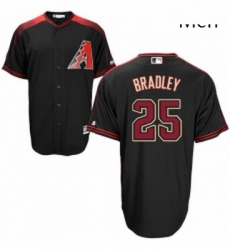 Mens Majestic Arizona Diamondbacks 25 Archie Bradley Replica Black Alternate Home Cool Base MLB Jersey