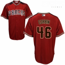 Mens Majestic Arizona Diamondbacks 46 Patrick Corbin Authentic Red Alternate Cool Base MLB Jersey