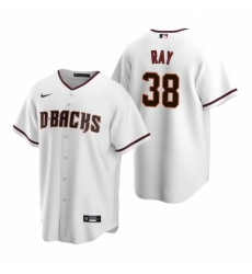 Mens Nike Arizona Diamondbacks 38 Robbie Ray White Home Stitched Baseball Jersey