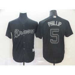 Braves 5 Freddie Freeman Phillip Black 2019 Players 27 Weekend Player Jersey