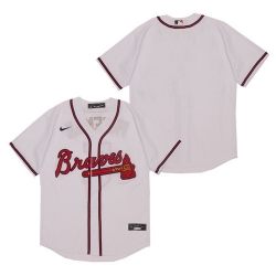 Braves Blank White 2020 Nike Cool Base Jersey