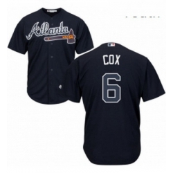 Youth Majestic Atlanta Braves 6 Bobby Cox Replica Blue Alternate Road Cool Base MLB Jersey