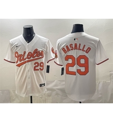 Men Baltimore Orioles 29 Samuel Basallo White 2025 Limited Stitched Baseball Jersey