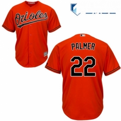 Mens Majestic Baltimore Orioles 22 Jim Palmer Replica Orange Alternate Cool Base MLB Jersey