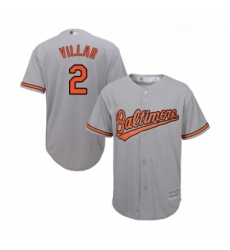 Youth Baltimore Orioles 2 Jonathan Villar Replica Grey Road Cool Base Baseball Jersey 