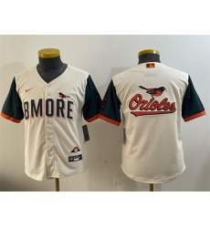 Youth Baltimore Orioles Team Big Logo Natural 2026 City Connect Stadium Stitched Baseball Jersey Youth Baltimore Orioles Team Big Logo Natural 2026 City Connect Stadium Stitched Baseball Jersey