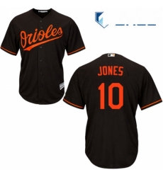 Youth Majestic Baltimore Orioles 10 Adam Jones Authentic Black Alternate Cool Base MLB Jersey