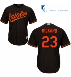 Youth Majestic Baltimore Orioles 23 Joey Rickard Replica Black Alternate Cool Base MLB Jersey