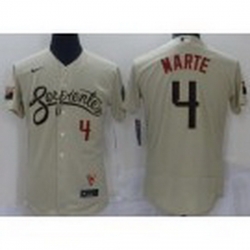 Men Arizona Diamondback 4 Ketel Marte Gold 2021 City Connect Stitched MLB Flex Base Nike Jersey