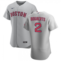 Men Boston Red Sox 2 Xander Bogaerts Men Nike Gray Road 2020 Flex Base Team MLB Jersey