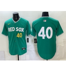 Men Boston Red Sox  40 Willson Contreras Green 2025 City Connect Limited Stitched Baseball Jersey