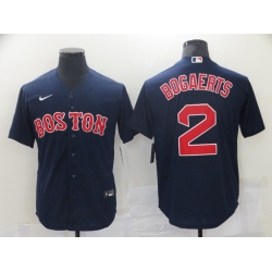 Men Boston Red Sox Xander Bogaerts 2 Navy Blue Baseball Jersey