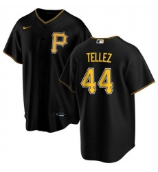 Men Pittsburgh Pirates 44 Rowdy Tellez Black Cool Base Stitched Baseball Jersey