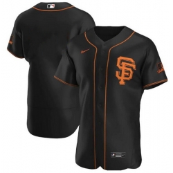 Men San Francisco New York Giants Blank Black Flex Base Stitched Jerse