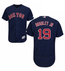 Mens Majestic Boston Red Sox 19 Jackie Bradley Jr Navy Blue Flexbase Authentic Collection MLB Jersey