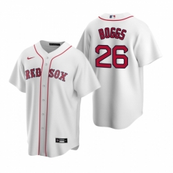 Mens Nike Boston Red Sox 26 Wade Boggs White Home Stitched Baseball Jerse