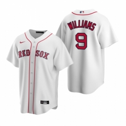 Mens Nike Boston Red Sox 9 Ted Williams White Home Stitched Baseball Jerse