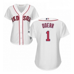 Womens Majestic Boston Red Sox 1 Bobby Doerr Authentic White Home MLB Jersey