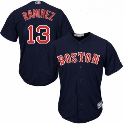 Youth Majestic Boston Red Sox 13 Hanley Ramirez Authentic Navy Blue Alternate Road Cool Base MLB Jersey