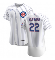 Men Chicago Cubs 22 Jason Heyward Men Nike White Home 2020 Flex Base Player Jersey