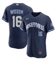 Men's Patrick Wisdom Cubs Wrigleyville Jersey City Connect Stitche