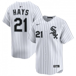 Men Chicago White Sox Nike Home Limited Jersey White Hays Austin 21