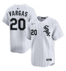 Men Chicago White Sox Nike Home Limited Jersey White Vargas Miguel 20