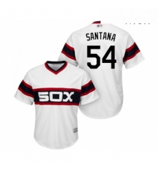 Mens Chicago White Sox 54 Ervin Santana Replica White 2013 Alternate Home Cool Base Baseball Jersey 