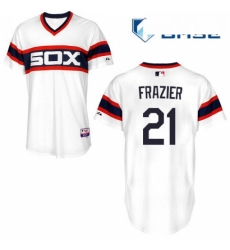 Mens Majestic Chicago White Sox 53 Welington Castillo Replica White 2013 Alternate Home Cool Base MLB Jersey 