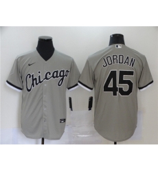 White Sox 45 Michael Jordan Gray 2020 Nike Cool Base Jersey