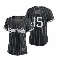 Women Chicago White Sox Southside Adam Engel Black 2021 City Replica Jersey