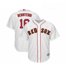 Youth Boston Red Sox 16 Andrew Benintendi Authentic White 2019 Gold Program Cool Base Baseball Jersey