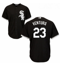 Youth Majestic Chicago White Sox 23 Robin Ventura Replica Black Alternate Home Cool Base MLB Jersey