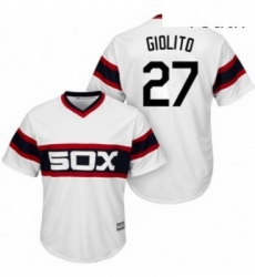 Youth Majestic Chicago White Sox 27 Lucas Giolito Replica White 2013 Alternate Home Cool Base MLB Jersey 