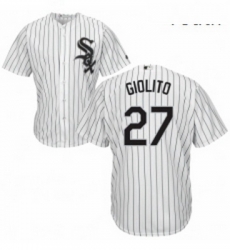 Youth Majestic Chicago White Sox 27 Lucas Giolito Replica White Home Cool Base MLB Jersey 