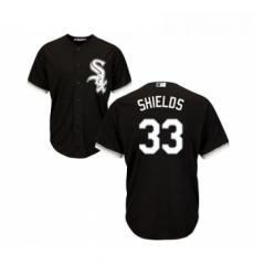 Youth Majestic Chicago White Sox 33 James Shields Replica Black Alternate Home Cool Base MLB Jerseys