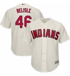 Youth Majestic Cleveland Indians 46 Matt Belisle Replica Cream Alternate 2 Cool Base MLB Jersey 