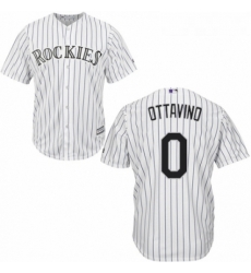 Youth Majestic Colorado Rockies 0 Adam Ottavino Replica White Home Cool Base MLB Jersey 