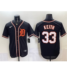 Men Detroit Tigers 33 Colt Keith 2026 Fashion Replica Black Out Stitched Baseball Jersey Men Detroit Tigers 33 Colt Keith 2026 Fashion Replica Black Out Stitched Baseball Jersey