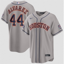 Men Houston Astros  44 Yordan Alvarez Gray 2026 All Star Game   USA 250 Patch Stitched Baseball Jersey