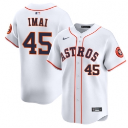 Men Houston Astros Tatsuya Imai #45 White Flex Base Stitched Home Jersey