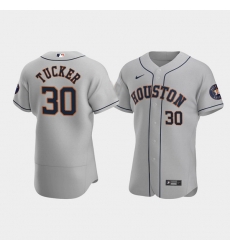 Men's Houston Astros #30 Kyle Tucker Gray Flex Base Stitched Baseball Jersey