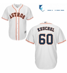 Youth Majestic Houston Astros 60 Dallas Keuchel Replica White Home Cool Base MLB Jersey