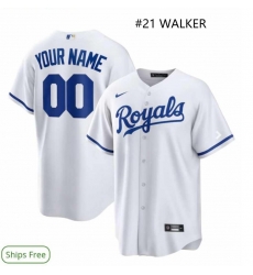 Toddler Royal Walker #21 White Stitched Cool Base MLB Jersey