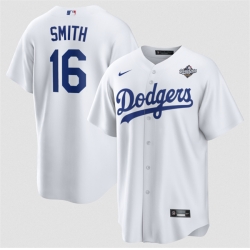 Men Los Angeles Dodgers 16 Will Smith White 2025 World Series Home Cool Base Stitched Baseball Jersey Men Los Angeles Dodgers 16 Will Smith White 2025 World Series Home Cool Base Stitched Baseball Jersey