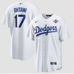 Men Los Angeles Dodgers 17 Shohei Ohtani White 2025 World Series Home Cool Base Stitched Baseball Jersey Men Los Angeles Dodgers 17 Shohei Ohtani White 2025 World Series Home Cool Base Stitched Baseball Jersey