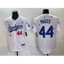 Men Los Angeles Dodgers  44 Andy Pages White 2025 Tokyo Series Limited Stitched Baseball Jersey