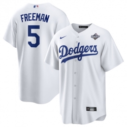 Men Los Angeles Dodgers 5 Freddie Freeman White 2025 World Series Home Cool Base Stitched Baseball Jersey Men Los Angeles Dodgers 5 Freddie Freeman White 2025 World Series Home Cool Base Stitched Baseball Jersey